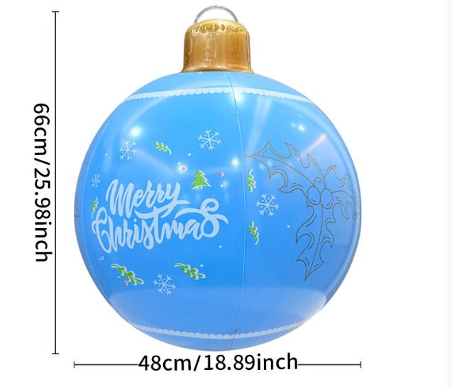Giant Inflatable Christmas Ball Outdoor Inflatable Decoration Multiple Styles Christmas Party Snowman Inflatable Decorate Ball