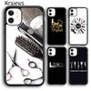 Krajews Hair Stylist Tools Phone Case Cover For iPhone 17 Air 16 15 14 Plus 11 12 13 Pro Max Coque Shell Fundas