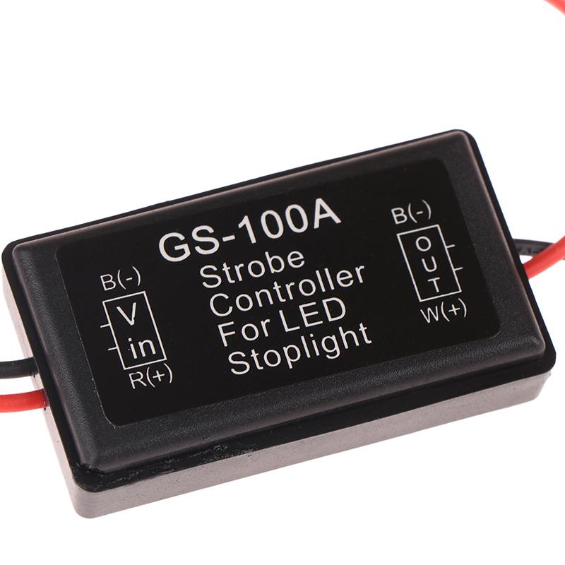 Gs-100A Brake Lights Strobe Controller Led Tail Light Controller Box With Fast Slow Flash Safety Warn Alert Controller For Car