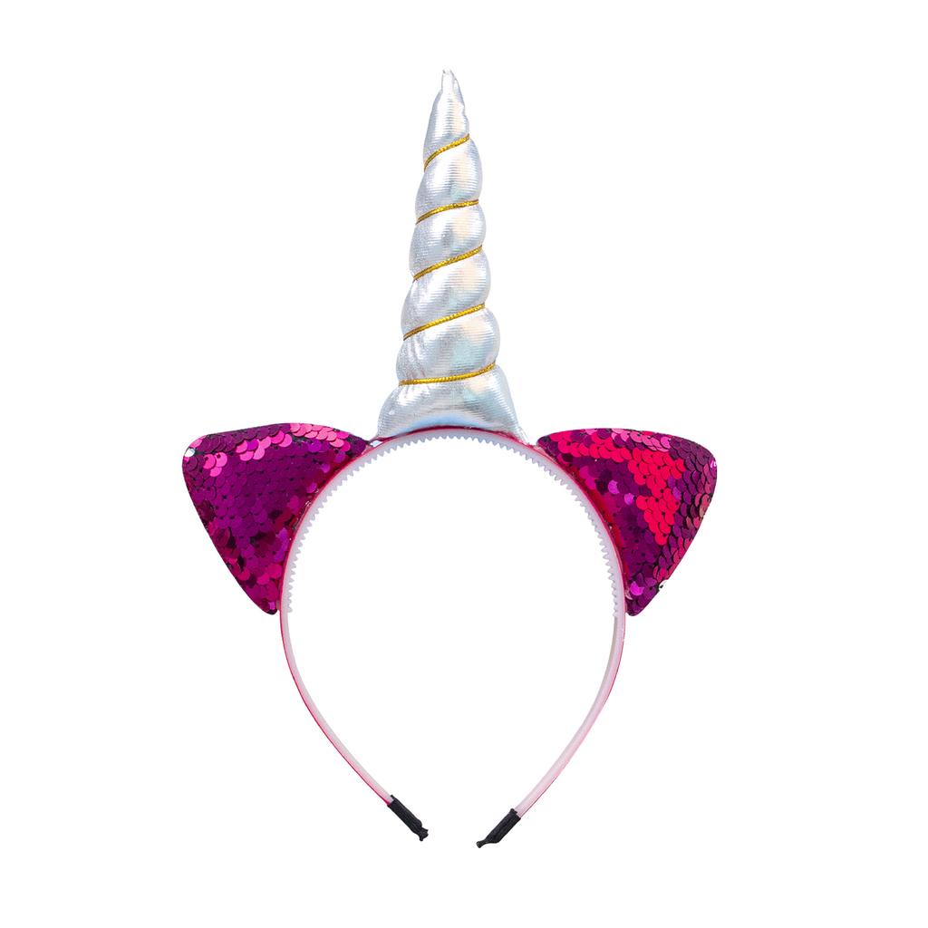 1PC New Cute Women Kids Cat Ears Headband Sweet Girls Unicorn Horn Hair Band Birthday Unicorn Party Headwear