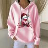 Women's Fashion Casual Christmas Angel Print Pullover Long-Sleeve Sweatshirt