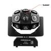 18x10W Rgbw LED 4 In1 Stage Lamps Beam Laser 2In1 Dj Disco Moving Head Lights DMX Control for Bar KTV Show
