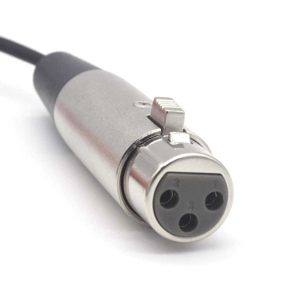 SiYear Mini XLR Stecker auf XLR Buchse Stecker Mikrofonkabel für Blackmagic Pocket 4K Kamera Video Assist Mini Pro Ansteckmikrofon Audiokabel 4K, 3-polig (5 Fuß/1,5 m).