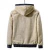 Men's Casual Thickened Warm Winter Plush Sweater Suit Lamb Fleece Winter Two-piece Sports Coat for Men's Leggings Pant Suit
