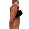 Damen Oversize-Mantel Einfarbig Einreihig Herbst Winter Dicke Knöpfe Übermantel für das Büro