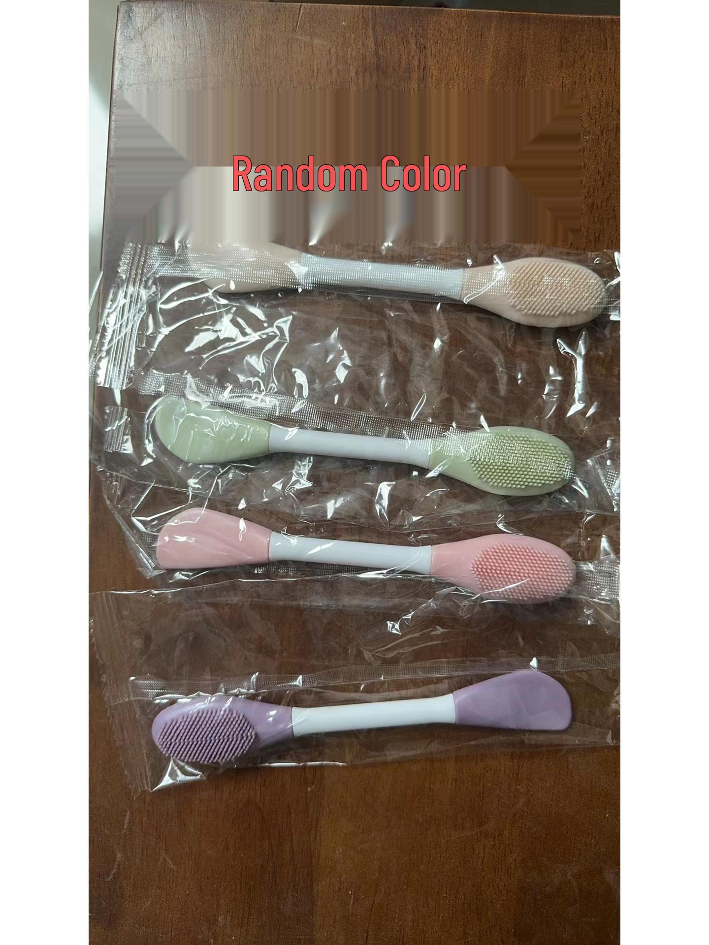 

Двусторонняя силиконовая маска для лица и очищающая щетка Random Color Mask Brush - OPP Pack