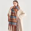 Autumn Winter Scarf Women Cold Proof Cashmere Scarf Thickened Warm Shawl Classic Tassels Fluffy Scarves Soft Shawl Bufanda