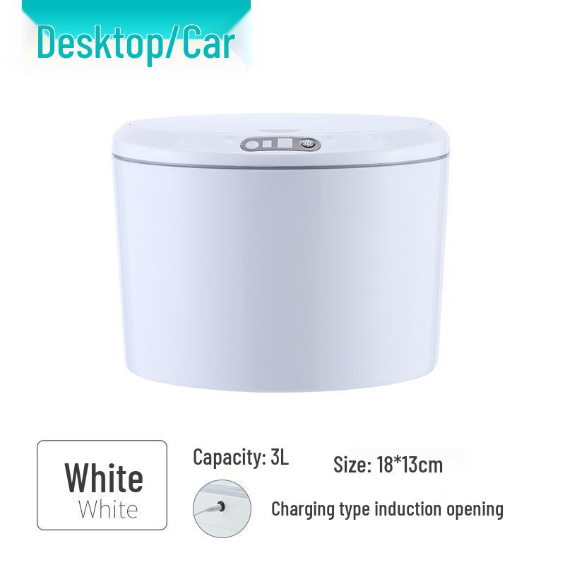 Smart Induction Desktop Trash & Storage Bin