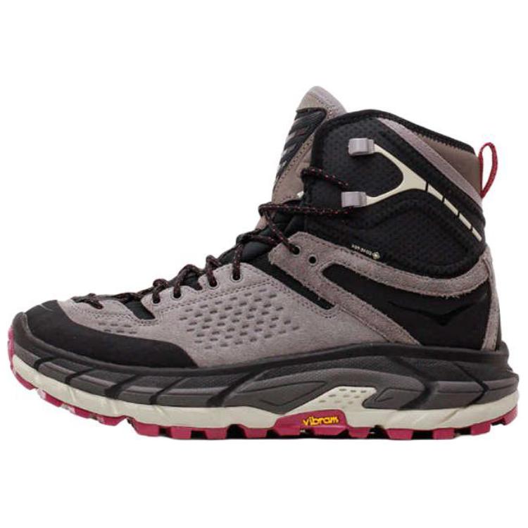 HOKA One One Tor Ultra Comfortable Soft Non-Slip Wear-Resistant High-Top Hiking Shoes Unisex Hiking Shoes Gray Black 1153190F-BNTT