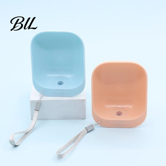 Outdoor Dog Water Bowl Bottle Topper Pet Dish Portable Feeder Travel Drinking with Lanyard for Dogs And Cats Camping Plastic Adapter