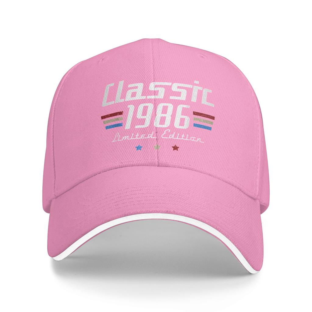 40 Year Old Gifts Vintage Classic 1986 40th Birthday Casual Baseball Cap  Tennis Skate Hip Hop Hats Summer Men Baseball Caps