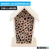 BIENOX Insektenhotel Bienenhotel Holz Nistkasten Insektennistkasten Insektenhaus