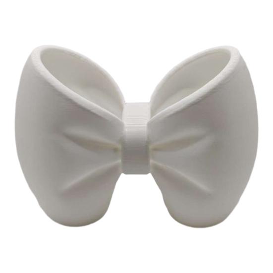 

Cute Bow Toothbrush Holder Decorative Pen Holder Stylish Toothbrush Stand Desk Organizer for Pens Makeup Brushes
