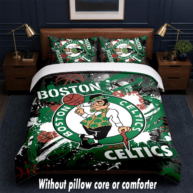 Celtic FC Design Bed Bedding Set 1 Duvet Cover + 2 Pillowcases Soft Breathable Household Bed Linens