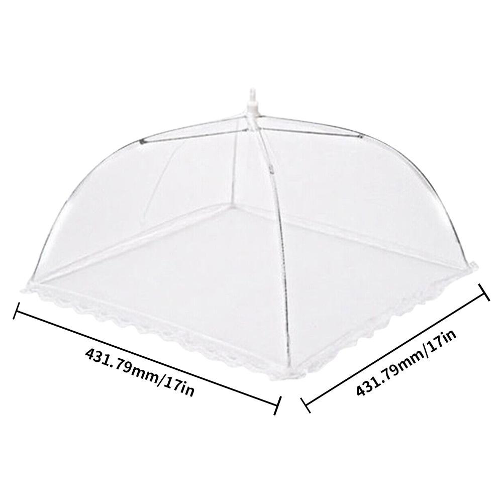 Food Mesh Cover Folding Household Kitchen Dish Umbrella Reusable Lace Protect Against Mosquitoes Fly Bug Plate Protector Food