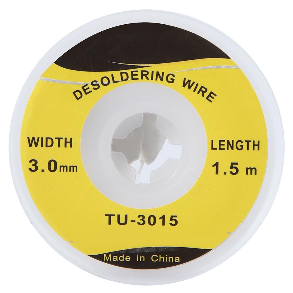 Copper Material Desoldering Braid Wire 3.0mm Width PCB Desoldering Wire For PCB Repair