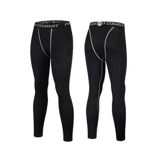 Men's Compression Sports Pants - Sweat-Wicking, High Elasticity, Breathable, Tight-Fitting for Basketball & Running.