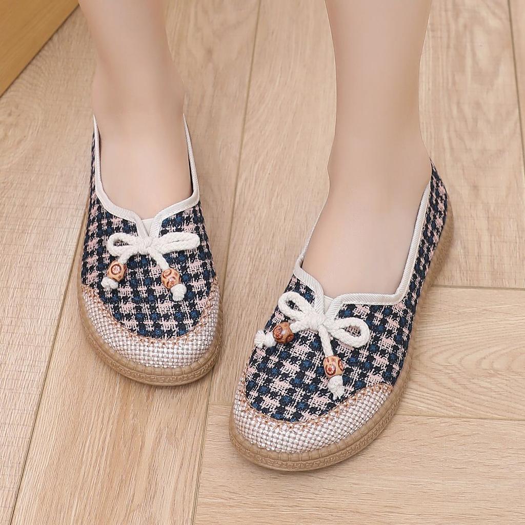 Soft Soled Anti Slip Fabric Shoes for Middle-aged and Elderly People Casual Canvas Shoes for Women