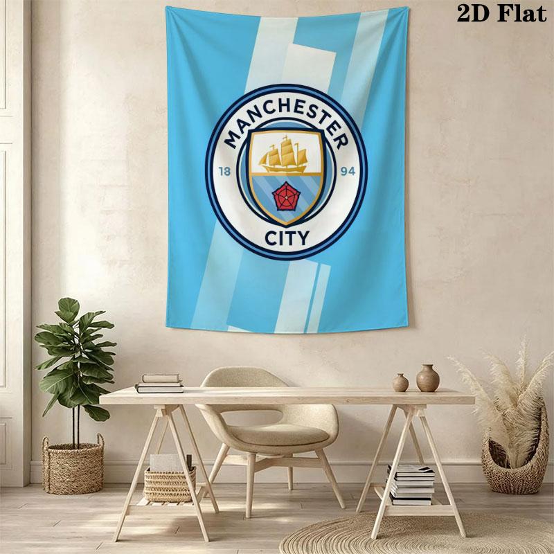 Wild MCFC VictoryWall Hanging Printed Fabric Blanket Decorative Tapestries for Bedroom Living Room Home Decor