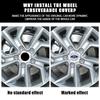 AJF1 4Pcs 56/60/65MM Car Wheel Hub Cap Center Sticker For Ford Mustang Kuga Fiesta Mondeo Ecosport Emblem Logo Auto Decal Accessories