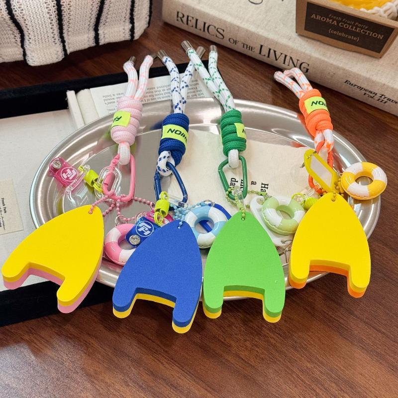 Cute Swim Themed Keychain With Mini Swim Ring Kickboard Perfect For Bag Decoration Gifts For Swimmers