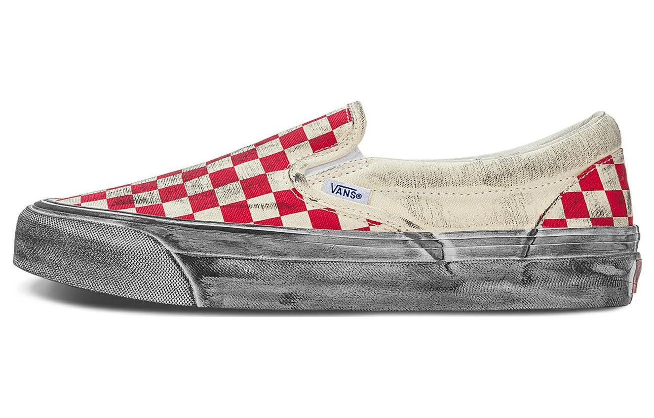 Слипоны Og Classic Vans Lx  Stressed - Красная Клетка  VN0A32QN9Y1 34.5
