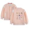 Autumn 2026 Kids' Thickened Velvet Baseball Jacket.