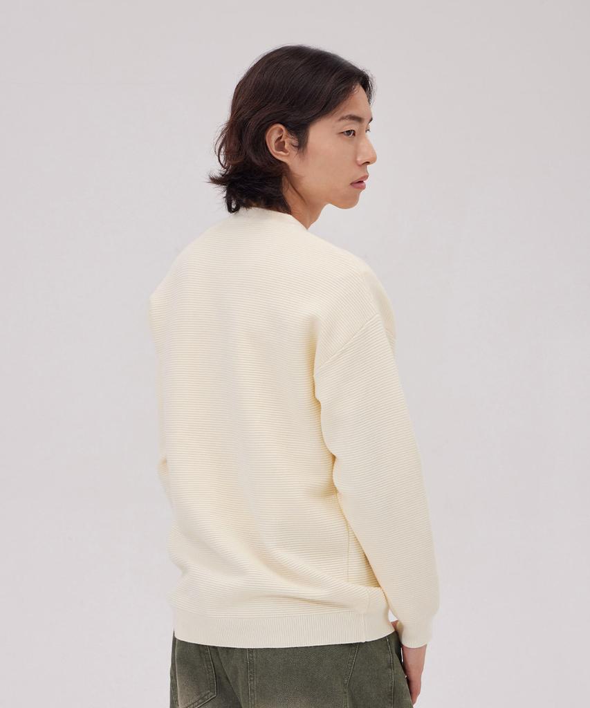MAKEITTO Daily Viscose Crewneck Knit_Cream