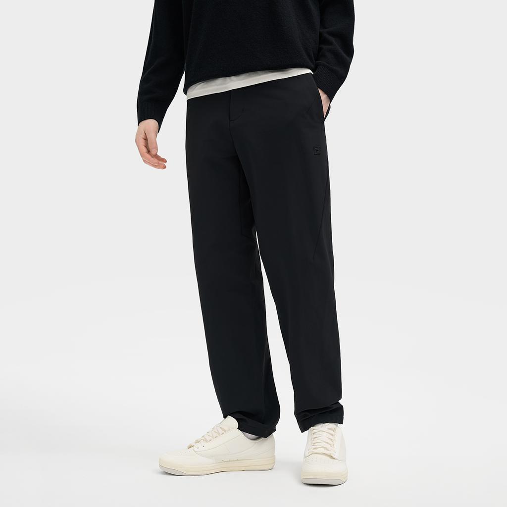 Fila Milano Series Fashion Straight Leg Woven Casual Pants Men Pants Black F11M515801F-BK