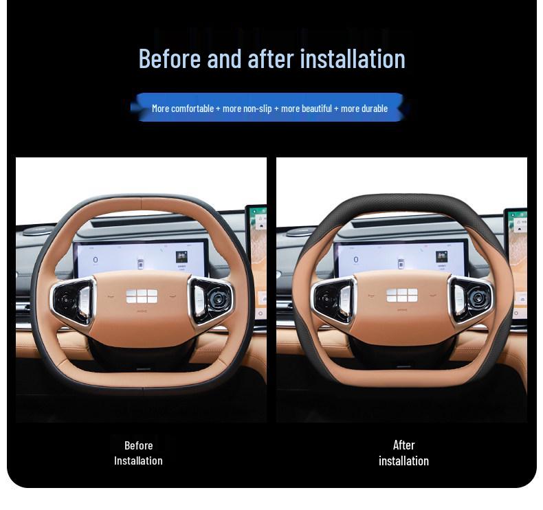 2025 Geely A7Emi Steering Wheel Cover - Four Seasons Interior Modification for Galaxy A7