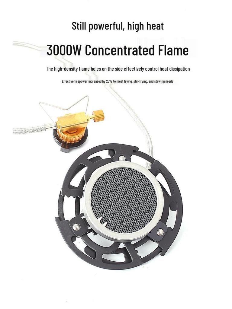 Portable Windproof Camping Gas Stove with Strong Flame, Foldable for Outdoor Cooking