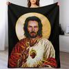 Holy Keanu - T-Shirts, Gadgets & Face Masks Throw Blanket Soft Warm Blanket Gift for Men Women Adults