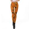 Halloween Pants Fashion Printed Stretch Leggings Pumpkin Head Skull Rack Digital Printed Small Foot Leggings