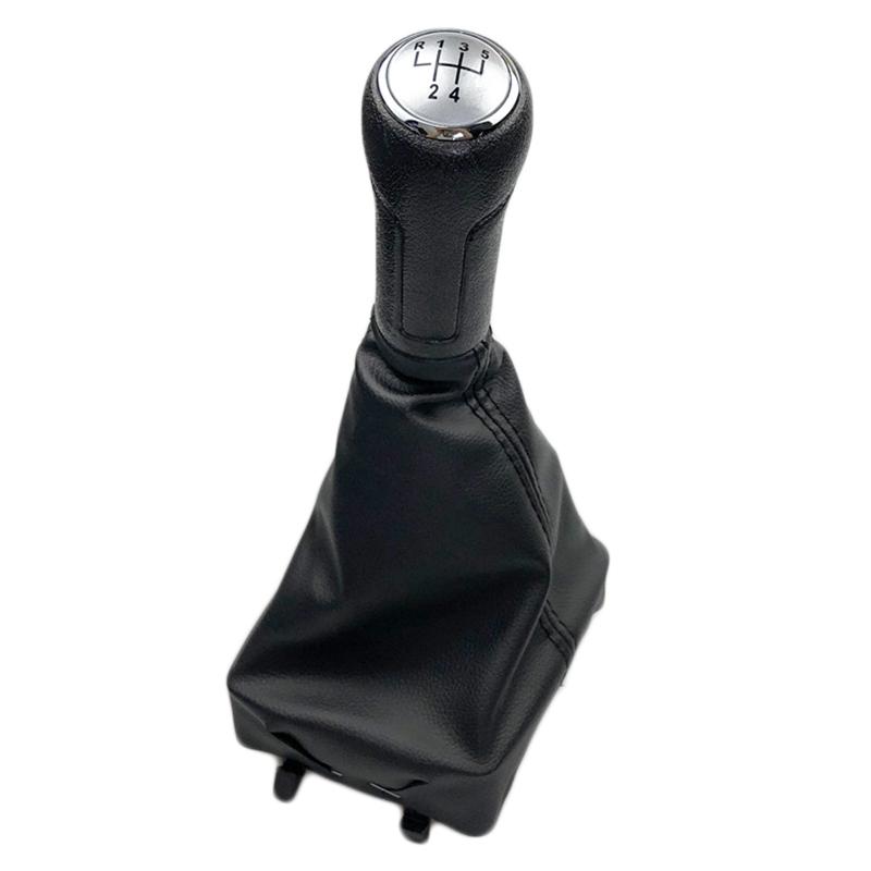 5/6 Speed Car Gear Shift Knob With Gaitor Boot Cover For Volkswagen VW Polo 9N 9N2 2002 2003 2004 2005 2006 2007 2008 2009