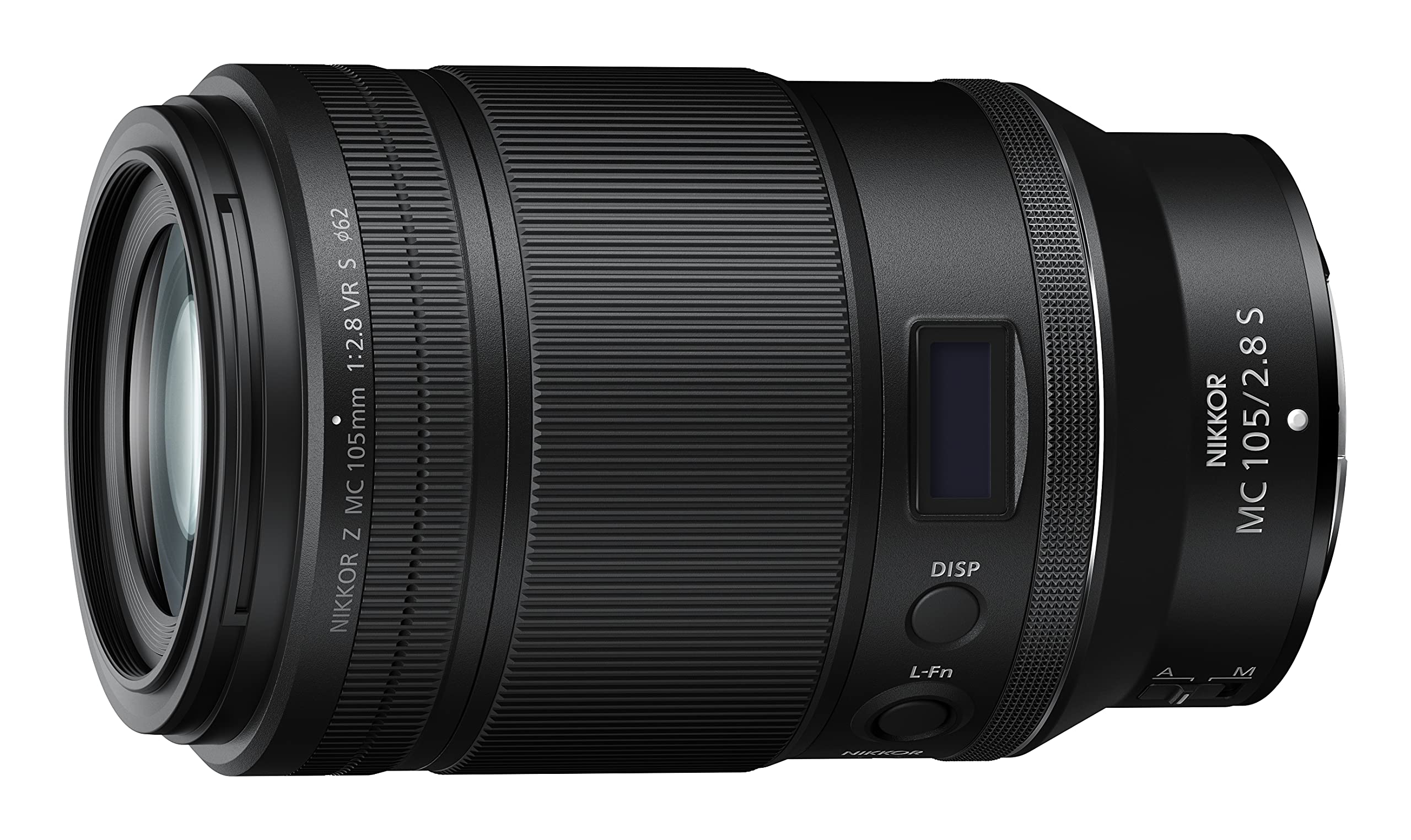 

Nikon NIKKOR Z MC 105mm VR S Single Focus Macro Z S NZMC105 f/2.8 Lens, Mount, Full-Frame Compatible, Line, чорний