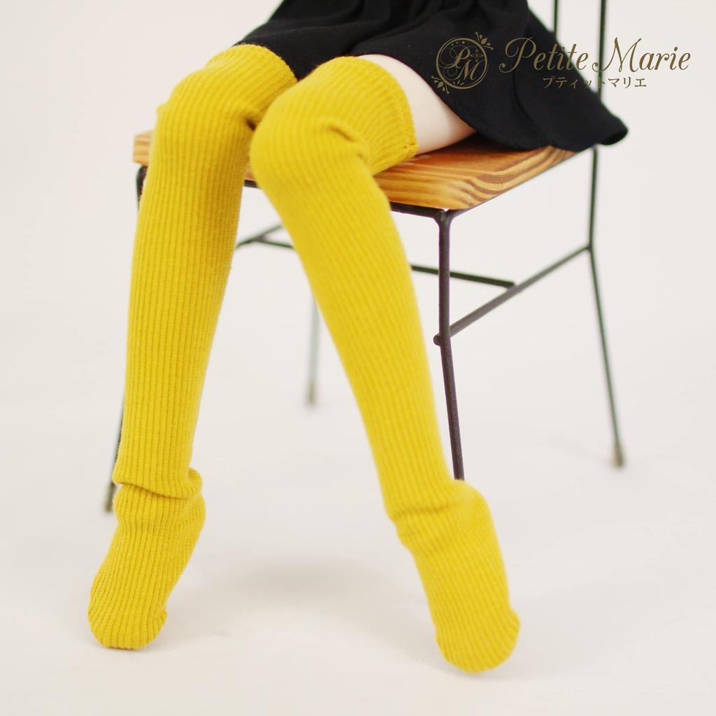MDD MSD compatible plain socks bear teleco set socks high socks over the knee high socks left and right designated socks mustard socks casual 40cm