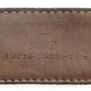 Gucci Interlocking Belt 114876 GG Black Sima Leather Mens Used