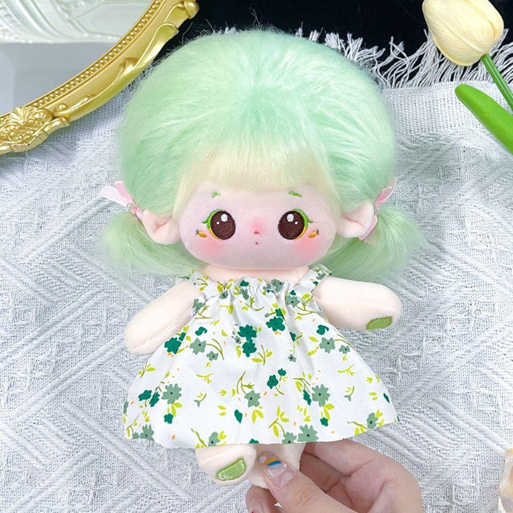 With Beret Headband Accessories Princess Dress Doll Skirt Jumpsuit  20cm Cotton Doll/EXO Idol Dolls