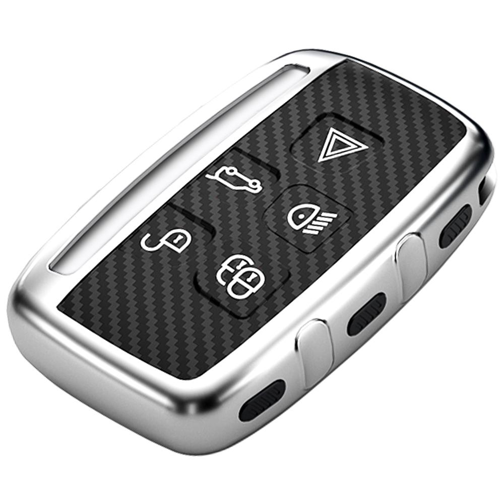 Key Fob Case Cover Compatible with Freelander 2 Discovery 4 Evoque LRX LR4 LR2 Sport XF XJ XE F-PACE Accessories Key Chain