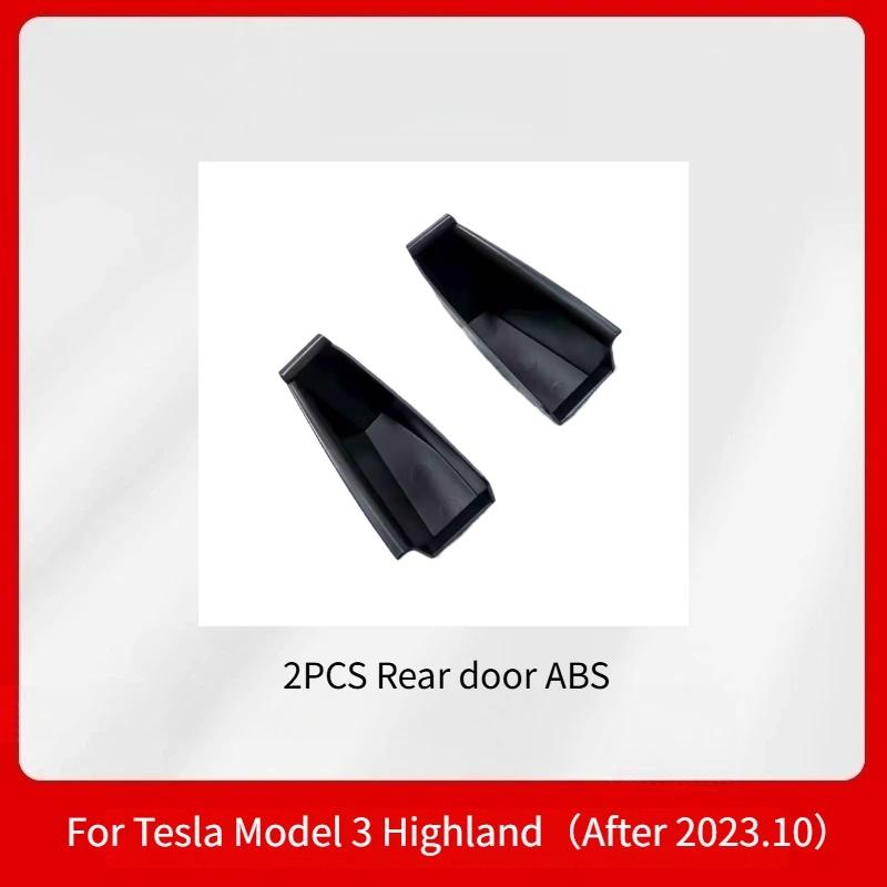 Door Side Storage Box for Tesla Model 3 -2025/Model Y -2025 Armrest Phone Container Door Organizer Handle Pocket Tray