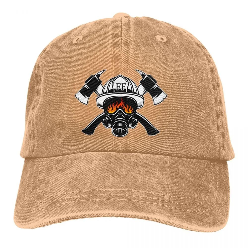 Fire Fighter Logo Baseball Caps Peaked Cap Fireman Fire Rescue Firefighter Sun Shade Hats for Men