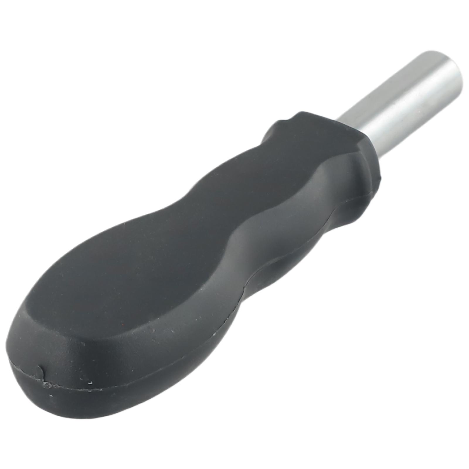 

Handy and Practical Soft Grip Rubber Hexagonal Screwdriver Bits Extension Handle Tool 126mm, Easy to Use, Black Color
