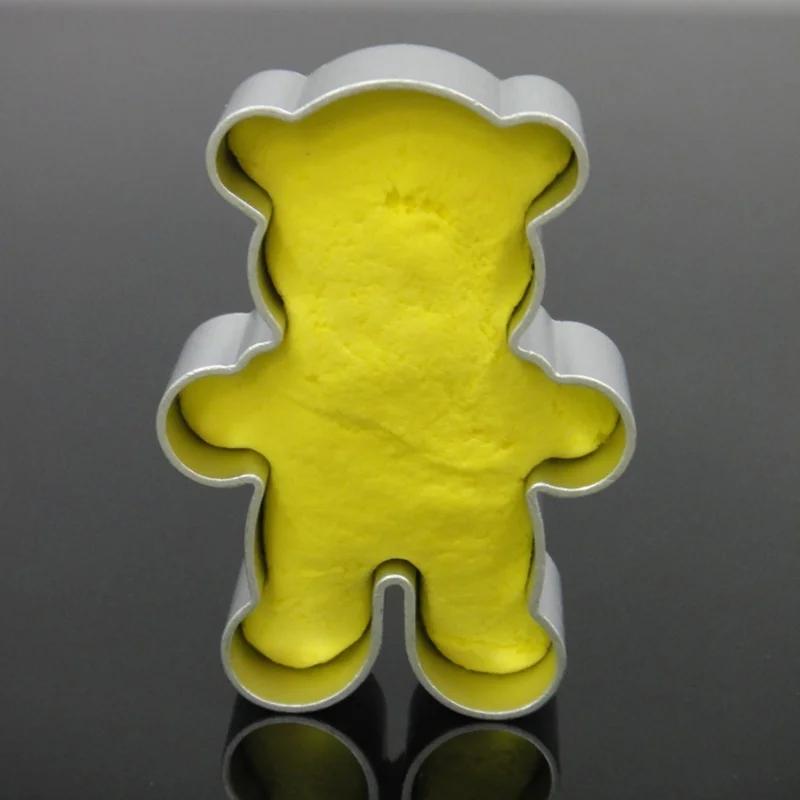 3pcs Metal Alloy Cake Cookie Bakeware Mould Fondant Cutters Biscuit Mold Kitchen Diy Little Bear Baking Tools for Cakes