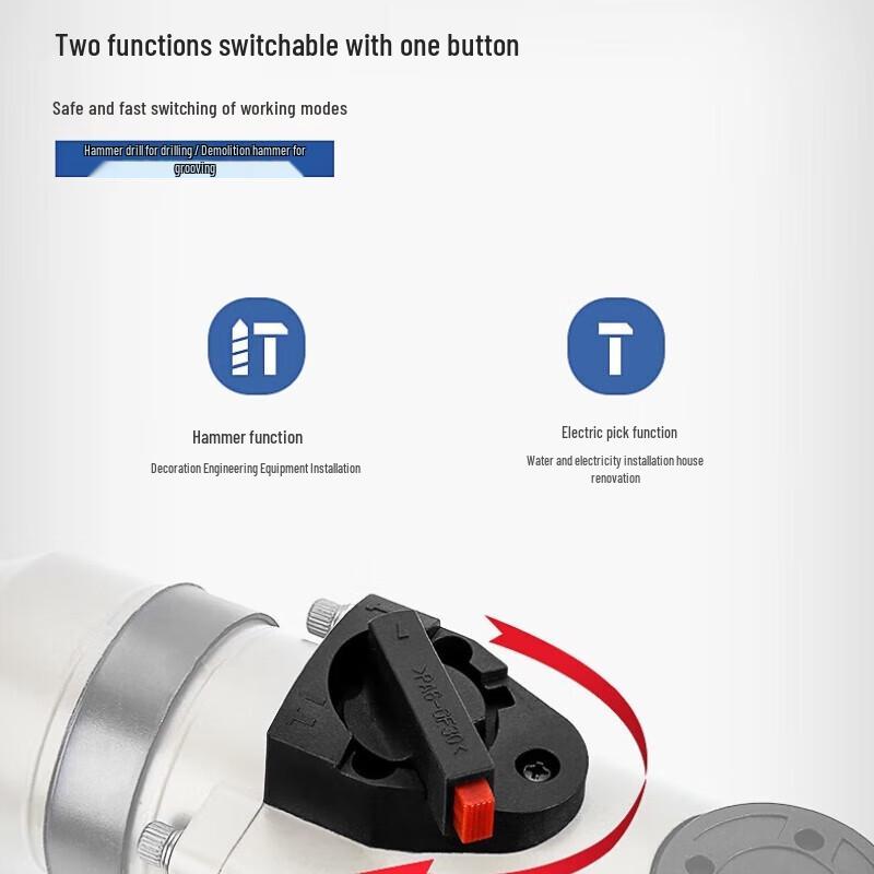 Dongcheng Rotary Hammer Drill CN plug (adapter included)