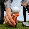 10pcs Golfing Tees Double-layered Golf Tees 3.15 Inch Tall Holder 10 Degree Slant Head Design Golf Ball Tee For Golf Supplies