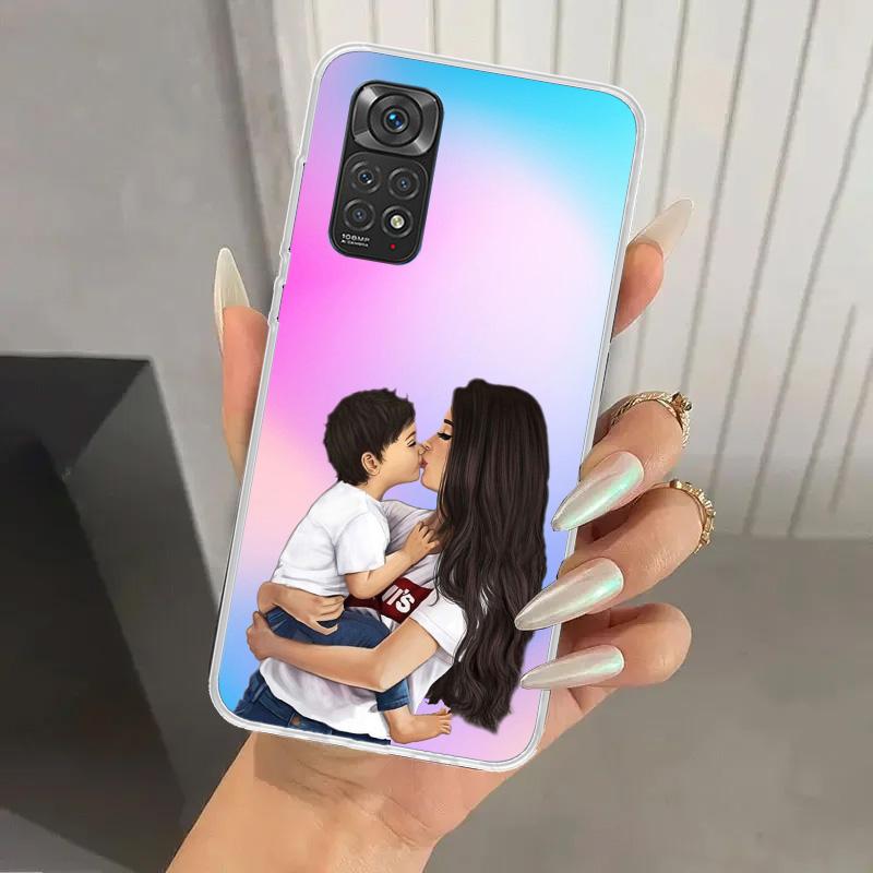 Woman Fashion Girl Super Mom Baby Phone Case for Xiaomi Redmi Note 15 14 14S 13 12S 12 Pro 11S 11 Plus 11T 11E 10S Soft Funda Pr