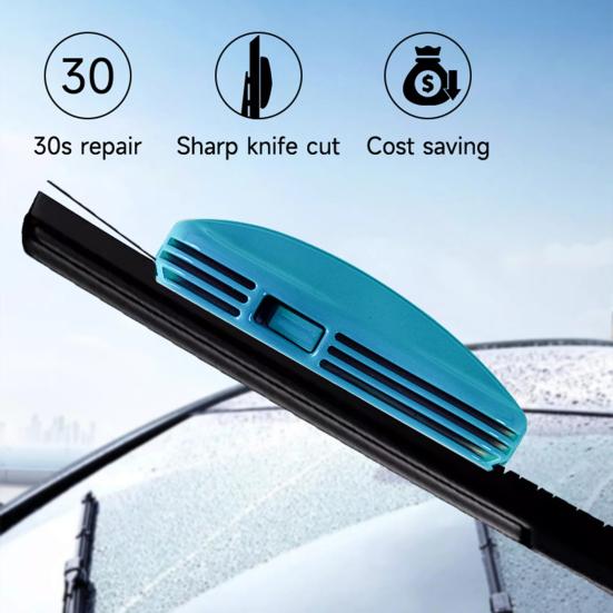 Car Wiper Blade Repair Tool Cleaning And Restoring Kit for Windshield Rubber Easy-to-Use Wiper Fixer for Smooth Wiping