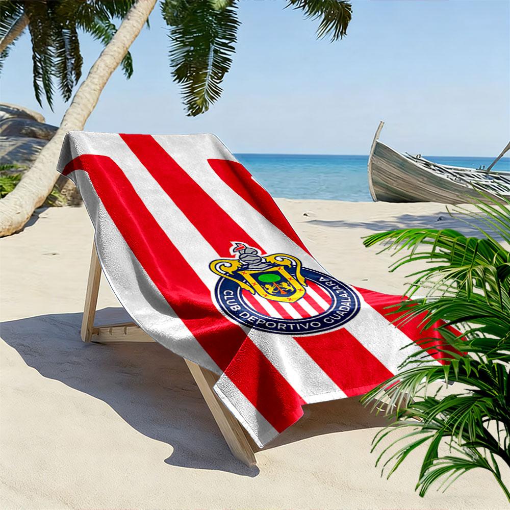Red and White Striped Towel A must-have beach towel for beach travel
