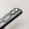 Luxury Magnetic Transparent Lens Protector Holder Case For iPhone 16 15 14 Plus 13 12 11 Pro Max Magsafe Wireless Charge Cover