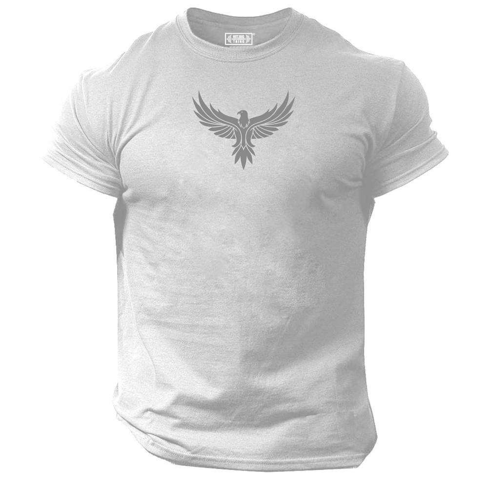 Eagle T Shirt Gym Clothing Bodybuilding Training Workout Exercise Fitness Top